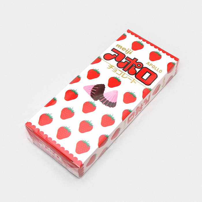 Meiji Apollo Strawberry Chocolate Cones