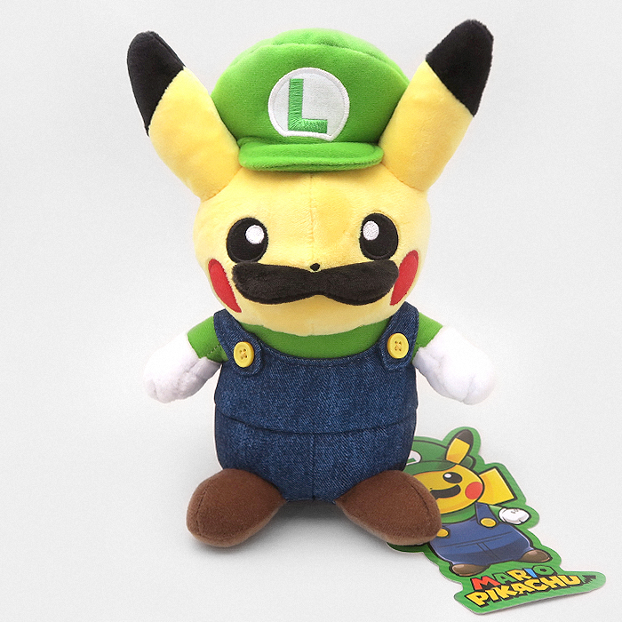 4X Pokemon Pikachu cos Super Mario Luigi and baby Plush Toys 8'' And 5'' Dolls