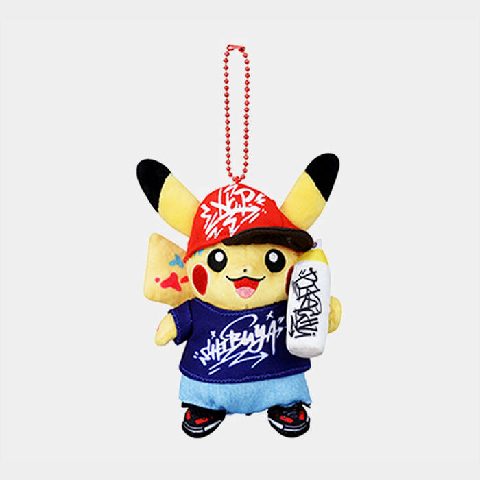 Pokémon Shibuya Graffiti Artist Pikachu Keychain Plush