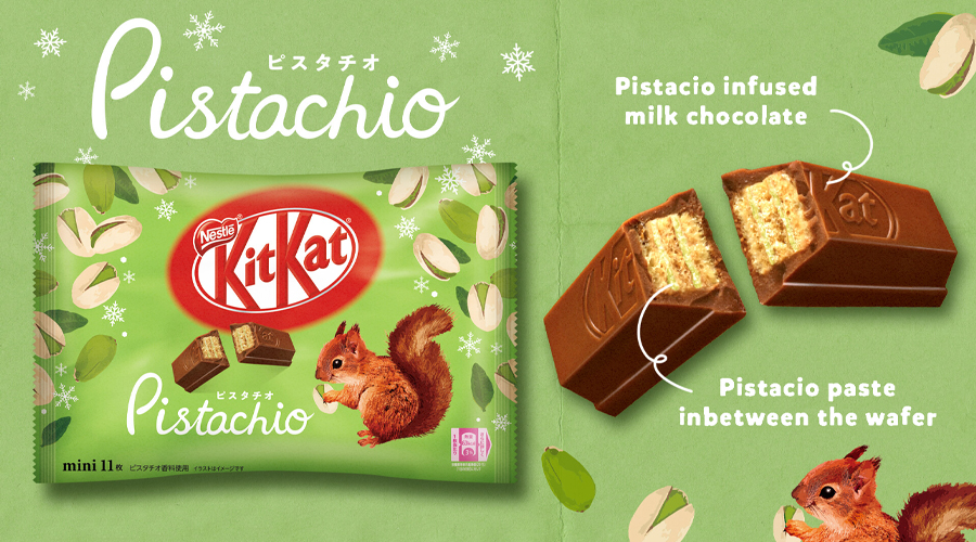 japanese pistachio kit kat banner