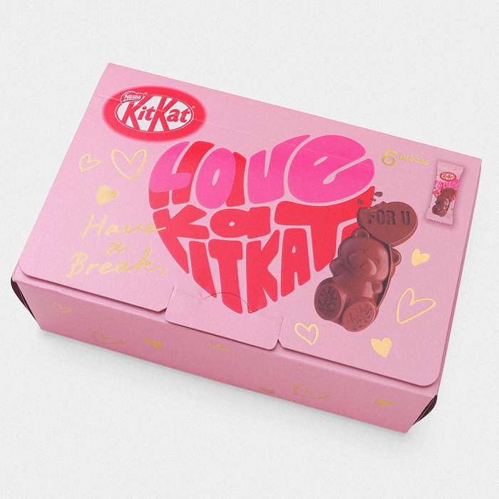 Japanese Heartful Kit Kat Chocolate Bear Gift Box