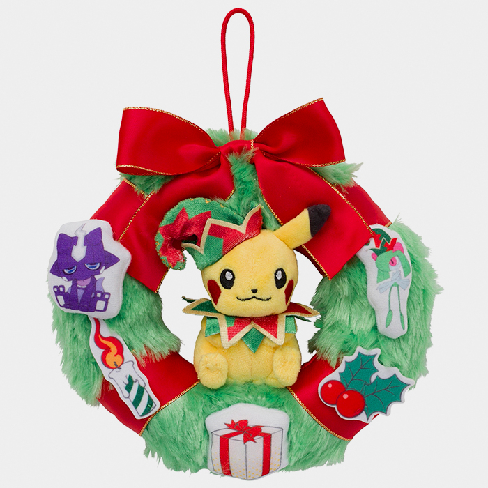 Pokémon Christmas Toy Factory 2022 Pikachu Wreath Plush