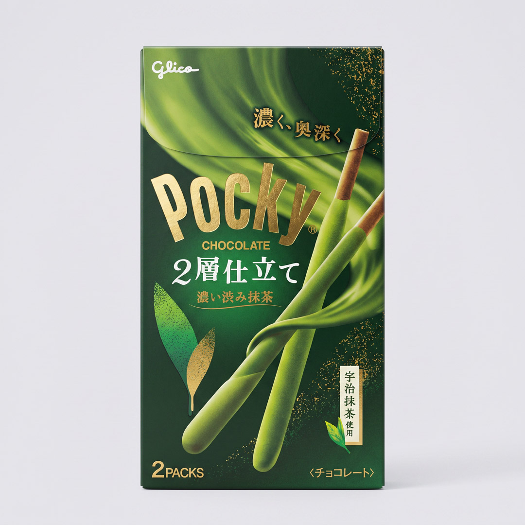 Pocky Double Layer – Deep Bitter Matcha